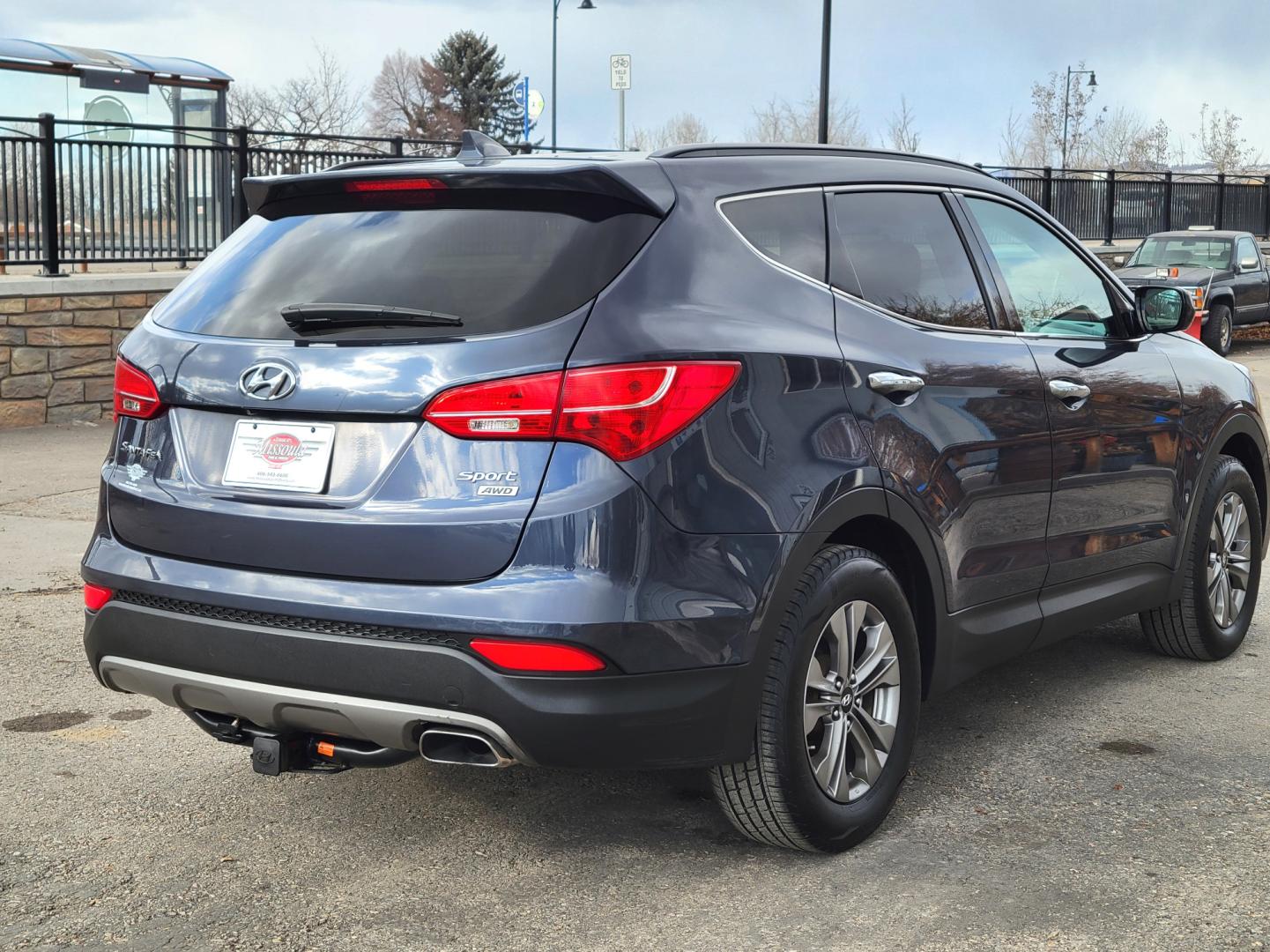 2016 Blue /Tan Hyundai Santa Fe Sport (5XYZUDLB6GG) with an 2.4L I4 engine, 6 Speed Automatic transmission, located at 450 N Russell, Missoula, MT, 59801, (406) 543-6600, 46.874496, -114.017433 - One Owner. Clean Carfax. Heated Seats. Towing. Air. Cruise. Tilt. Backup Camera. Power Windows and Locks. AM FM Bluetooth. - Photo#5